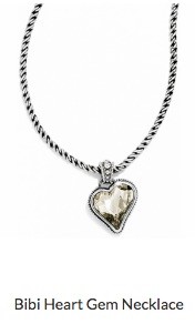 Bibi Heart Gem Necklace