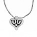 Alcazar Heart Badge Clip Necklace thumbnail